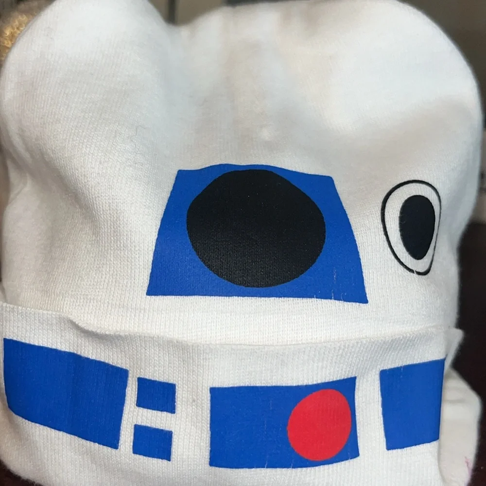 CRabbit Skins Mock Star Wars R2D2 Baby Beanie | Infant Hat | One Size | Child OS